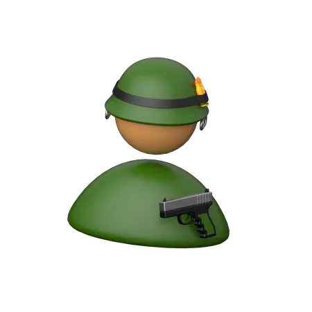 Soldier  3D Icon