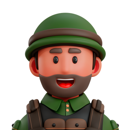Soldier  3D Icon