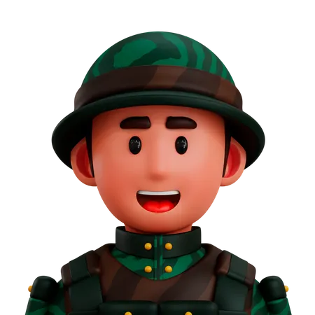 Soldier 3D Icon