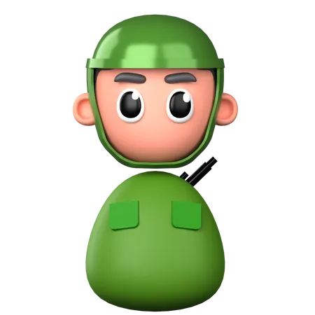 Soldier army  3D Icon