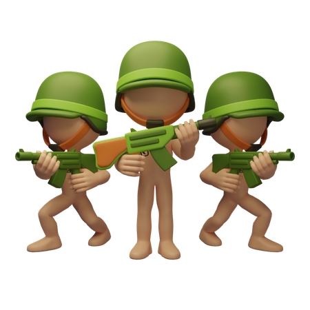 Soldier Army  3D Icon