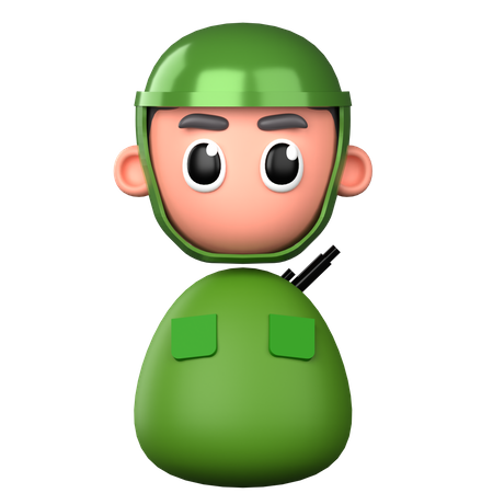 Soldier army  3D Icon