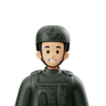 soldier avatar design asset