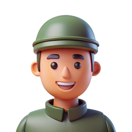 Soldier Avatar  3D Icon