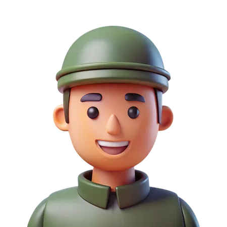 Soldier Avatar  3D Icon