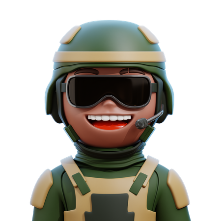 Soldier Avatar  3D Icon