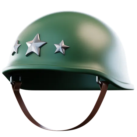 3 D Illustration Soldier Helmet 3D Icon