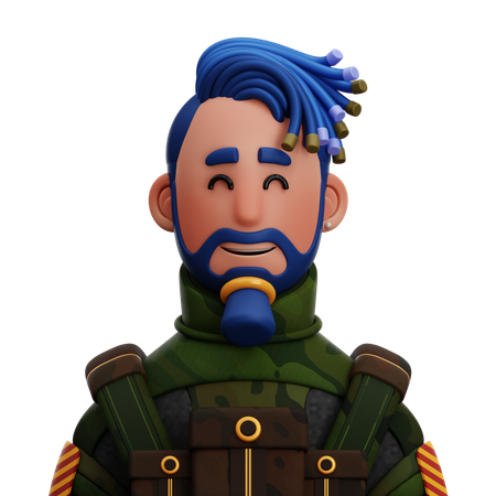 SOLDIER MAN  3D Icon