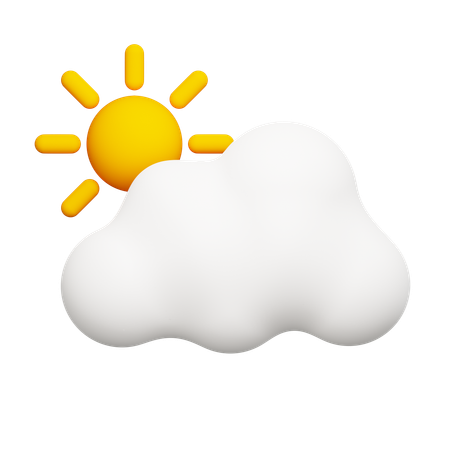 Soleil chaud  3D Icon