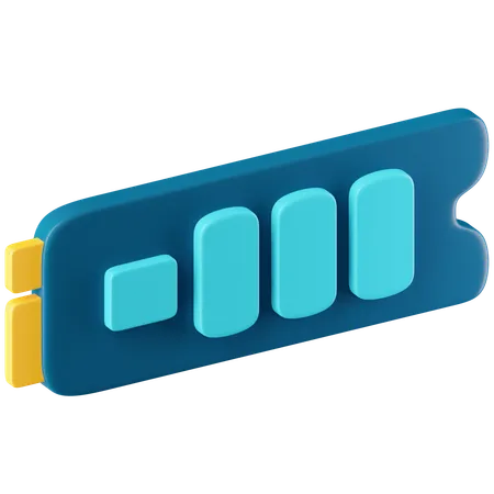 Solid State Drive (SSD)  3D Icon
