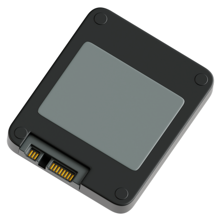 Solid State Drive (SSD)  3D Icon