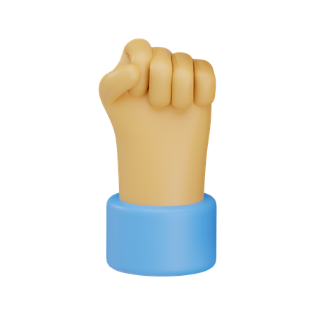 Solidaritäts-Faust-Handbewegung  3D Icon