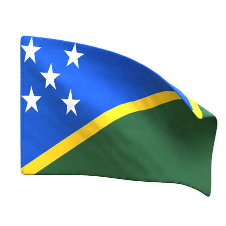 Solomon Island Flag  3D Icon