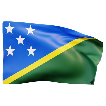 Solomon Islands Flag  3D Icon