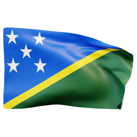 Solomon Islands Flag  3D Icon