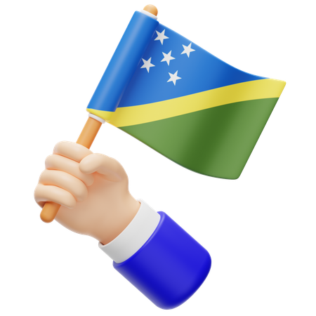 Solomon Islands Flag  3D Icon