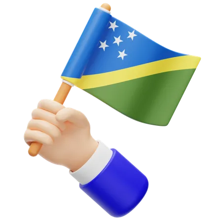 Solomon Islands Flag  3D Icon