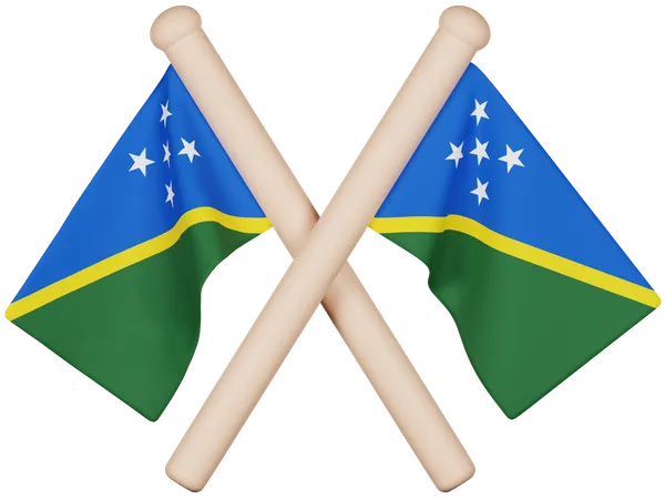 Solomon Islands Flag  3D Icon