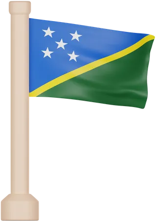 Solomon Islands Flag  3D Icon