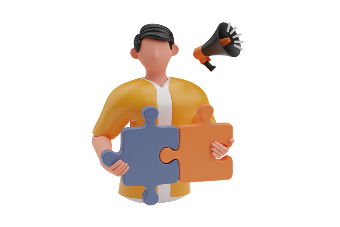 Solución de marketing  3D Icon