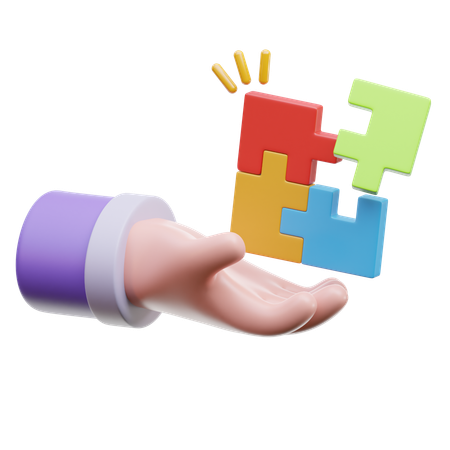 Solución de negocio  3D Icon