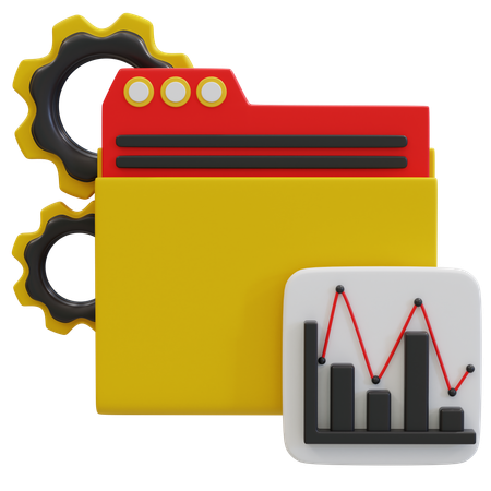 Soluciones innovadoras de gestión de datos  3D Icon