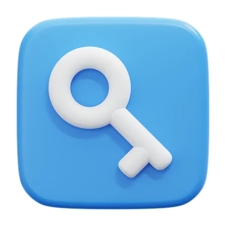 Solution Key  3D Icon