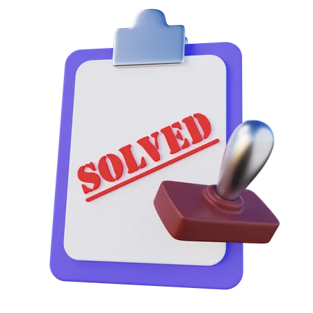 Solved Case Document  3D Icon