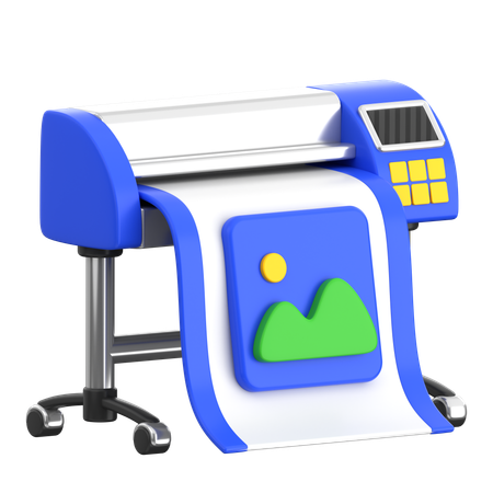 Solvent Printer  3D Icon