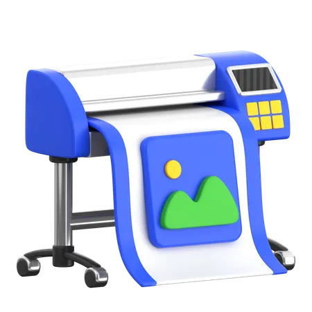 Solvent Printer  3D Icon