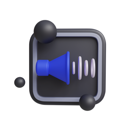Som de podcast  3D Icon