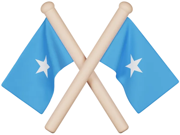 Somalia Flag  3D Icon