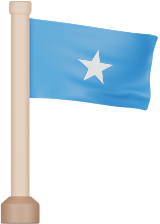 Somalia Flag  3D Icon