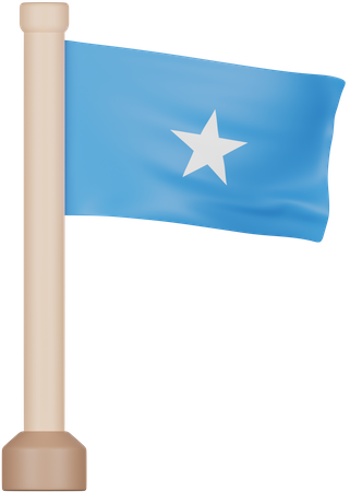 Somalia Flag  3D Icon