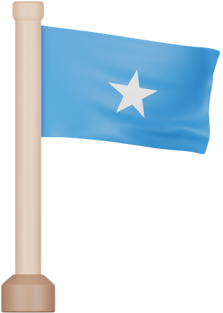 Somalia-Flagge  3D Icon