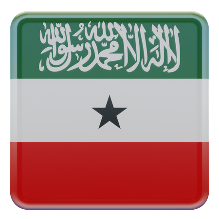 Somaliland Square Flag  3D Icon