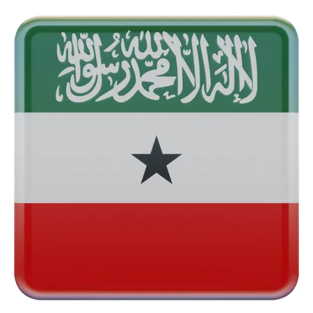 Somaliland Square Flag  3D Icon