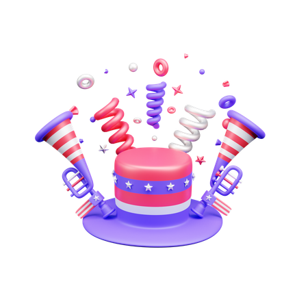 Sombrero americano  3D Icon