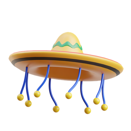 Sombrero de brasil  3D Icon