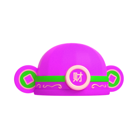 Sombrero chino  3D Icon