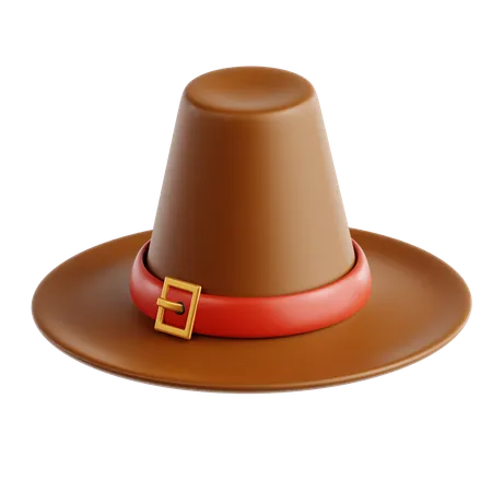 Sombrero de acción de gracias  3D Icon