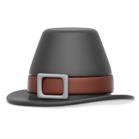 Sombrero de acción de gracias  3D Icon