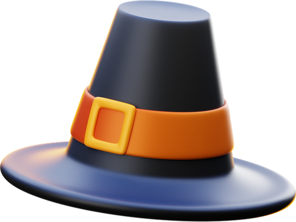 Sombrero de acción de gracias  3D Icon