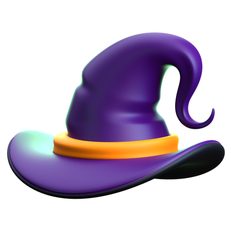 Sombrero de bruja  3D Icon