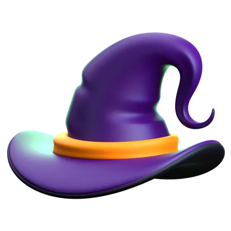 Sombrero de bruja  3D Icon