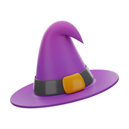 Sombrero de bruja  3D Icon