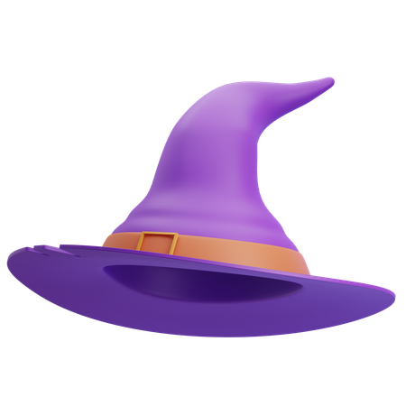 Sombrero de bruja  3D Icon