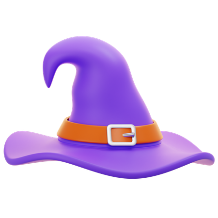 Sombrero de bruja  3D Icon