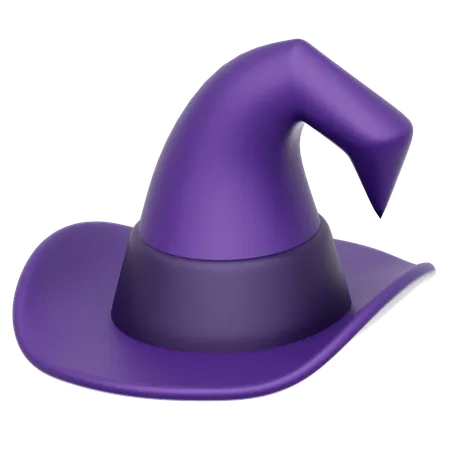 Sombrero de bruja  3D Icon