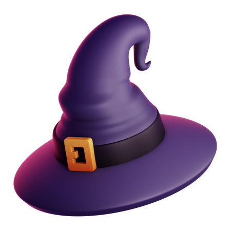 Sombrero de bruja  3D Icon